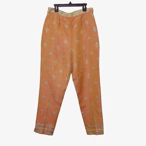 Vintage High Rise Patterned Pants Sz 10
